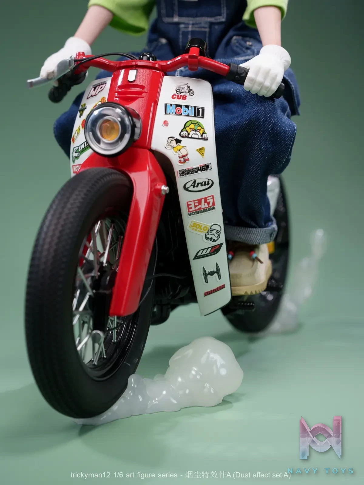 TrickyMan12 – 1/6 CUB Motorcycle Set (Bike X Smoke Effect) (Licensed)