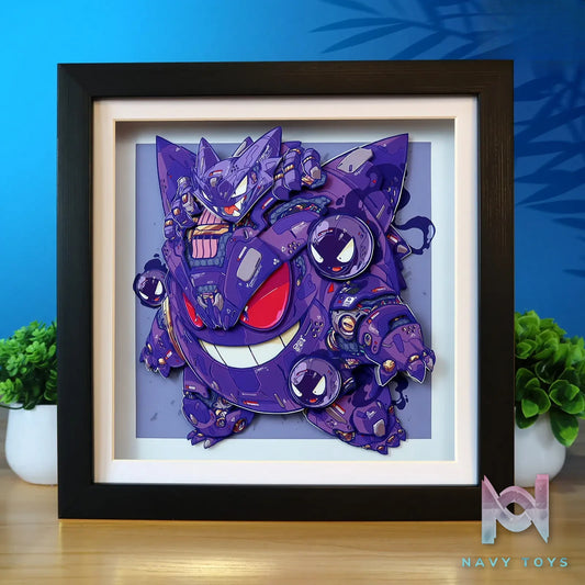 KALA HOME Studio – Mechanical Gengar 3D Decorative Painting Pokémon