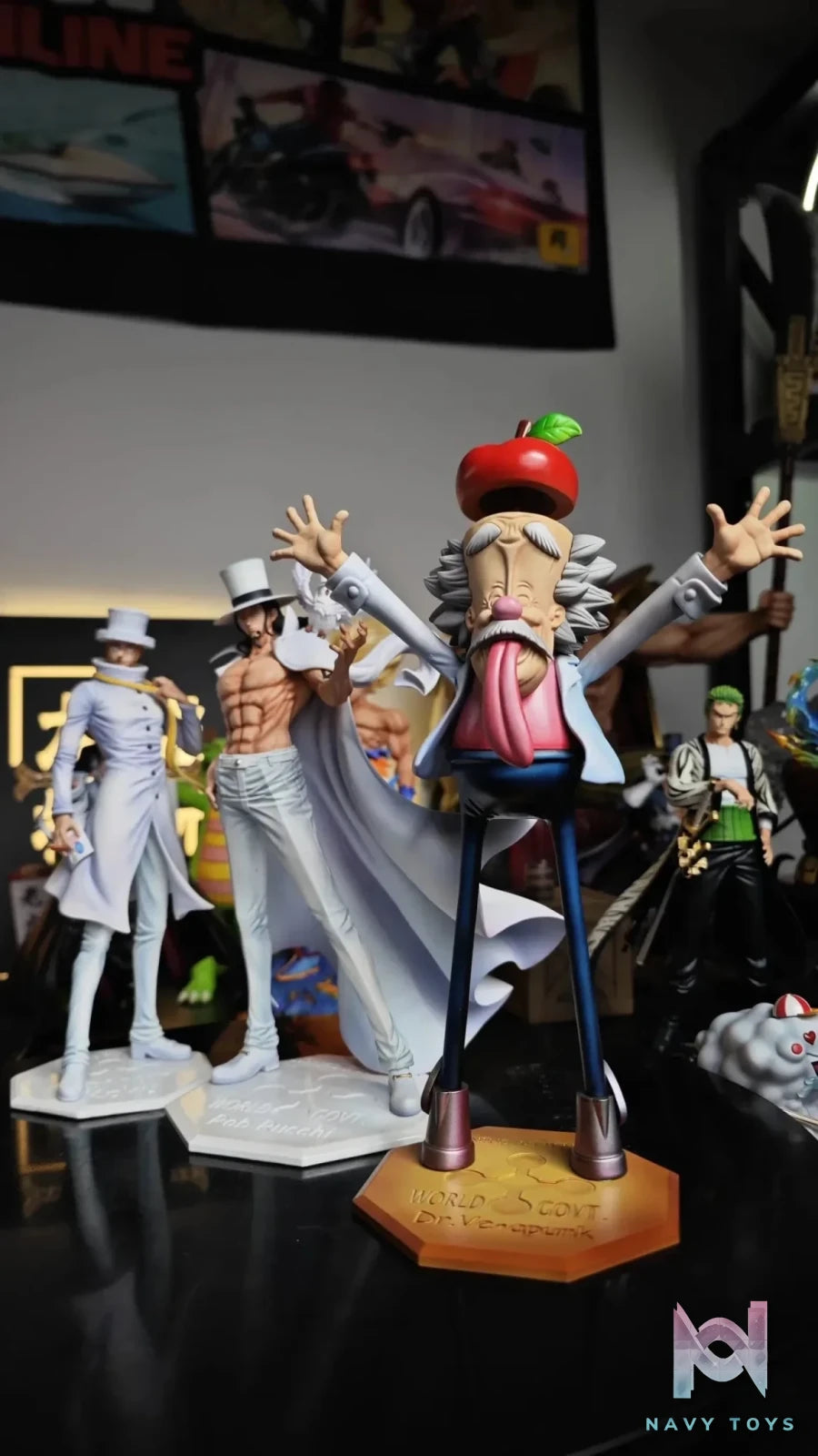 Long Hu Studio - One Piece DR.Vegapunk resin statue Navy Toys anime figure