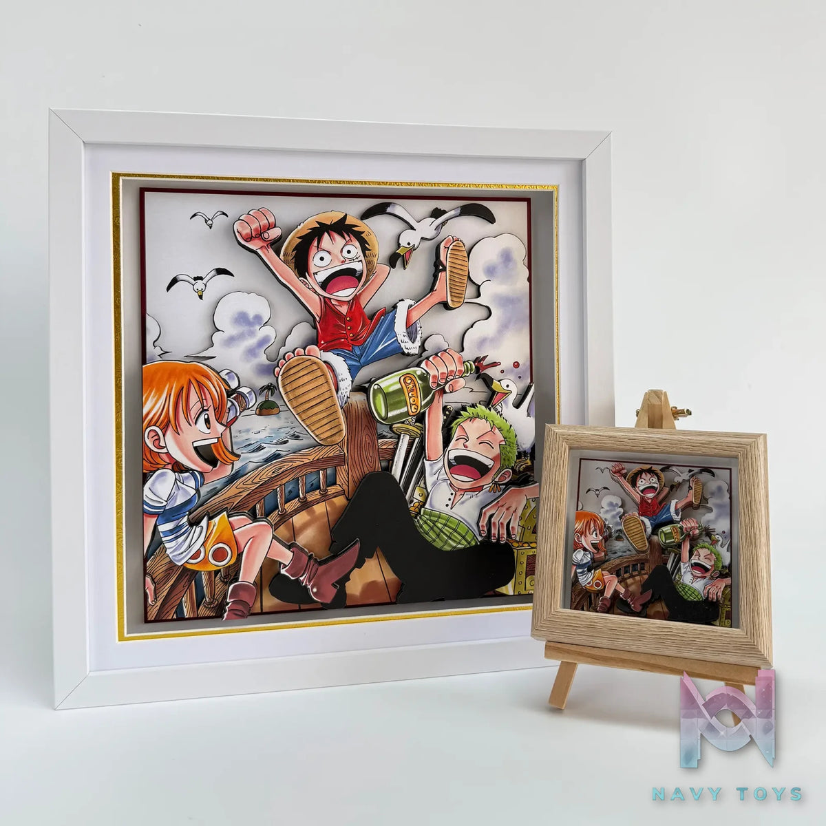 Aotupanda Studio – One Piece Dream Sailing Comic Luffy 3D Decorative Painting