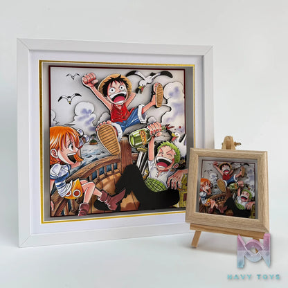 Aotupanda Studio – One Piece Dream Sailing Comic Luffy 3D Decorative Painting