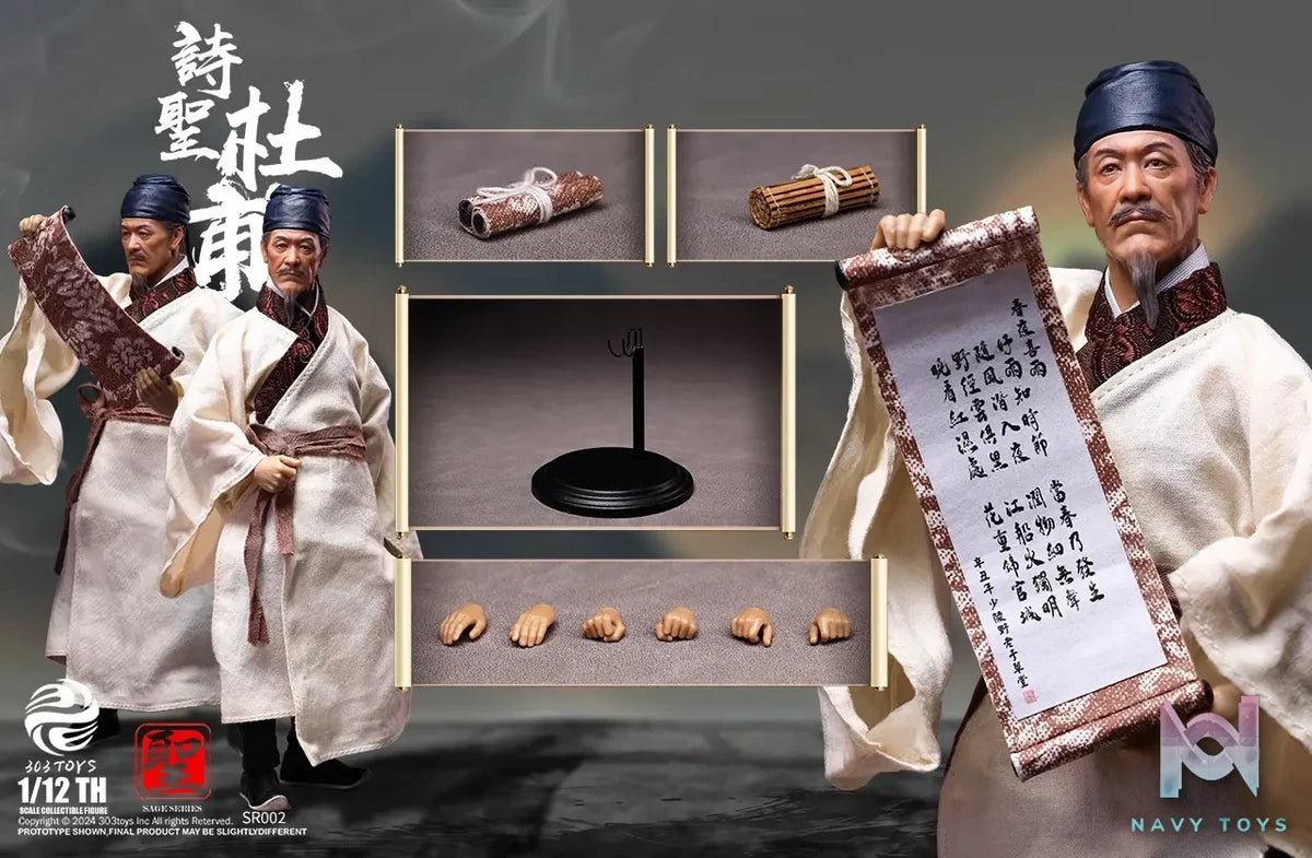 303TOYS Studio – 1/12 Sage Series DU FU The Poet Sage SR002