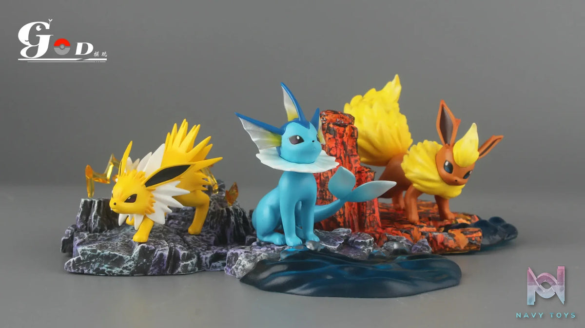 God Studio – Pokémon Eevee Set Flareon & Vaporeon & Jolteon
