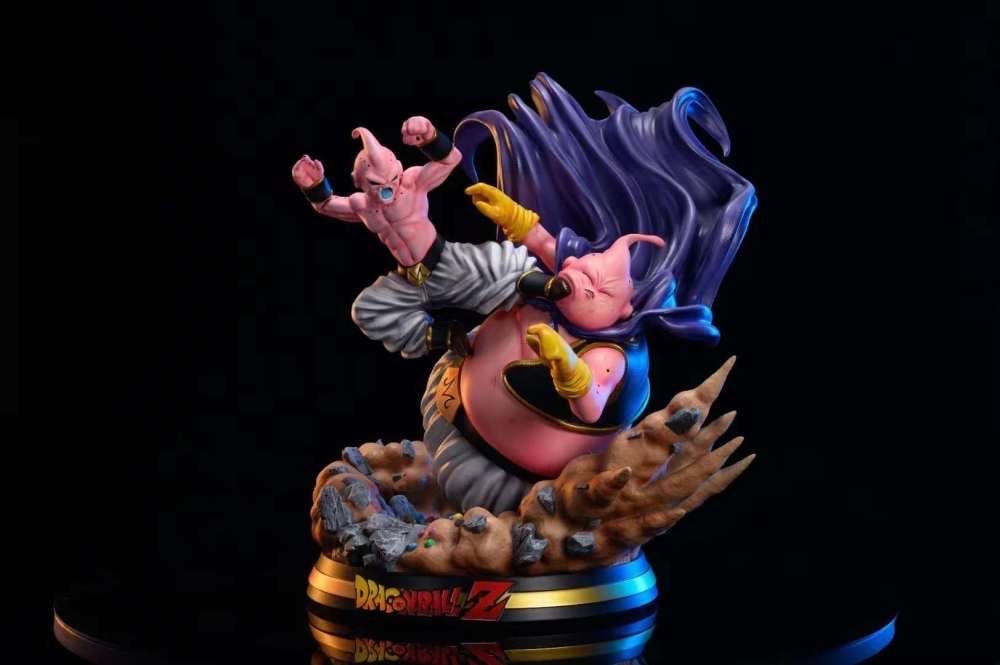 Fat Buu vs Little Buu resin statue NOAH Studio anime figure