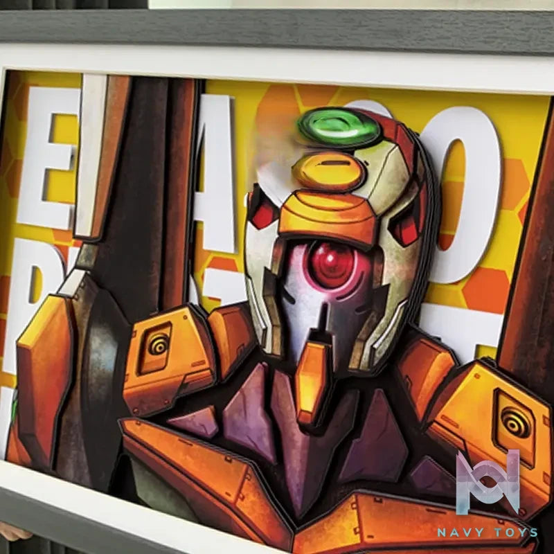 KALA HOME Studio – Evangelion Unit-00 3D Decorative Painting Neon Genesis Evangelion