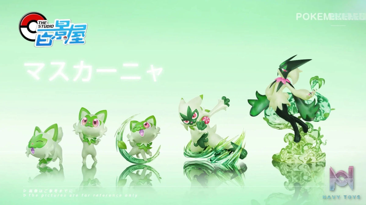 BaiJingWu Studio – Pokémon Sprigatito Evolution Group