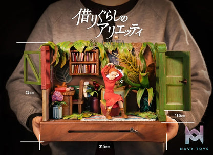 LAPUTA Studio - The Secret World of Arrietty resin statue Navy Toys anime figure