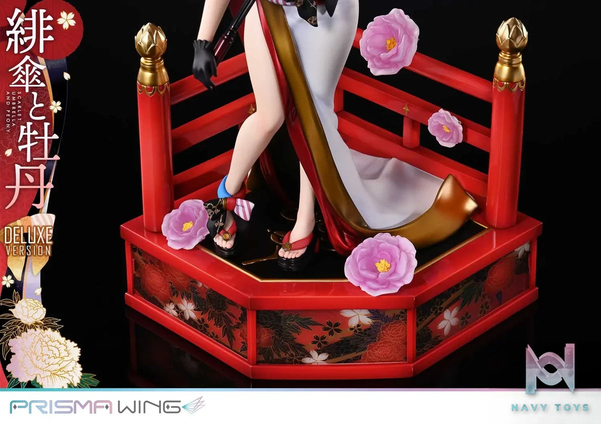 Prime 1 Studio & PRISMA WING Collection – fuzichoco original Illustration Scarlet Umbrella and Peony 1/7 Scale Pre-Painted Figure PWFZCC-01P PWFZCC-01PDX (Licensed)