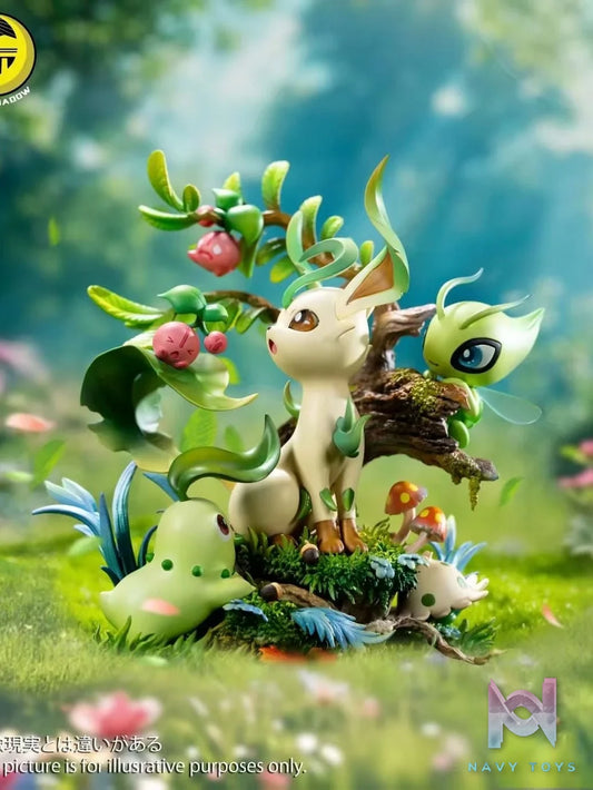 Leafeon Group - Pokemon - Moon Shadow Studio resin statue Moon Shadow Studio anime figure
