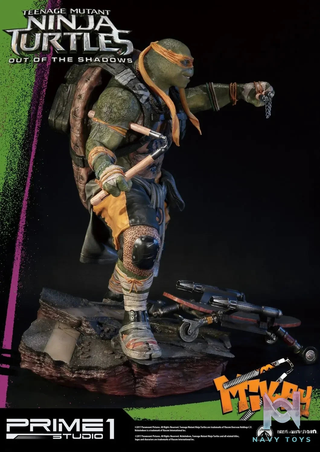 Prime 1 Studio – Premium Masterline Teenage Mutant Ninja Turtles: Out of the Shadows (Film) Michelangelo PMTMNT-06 (Licensed)