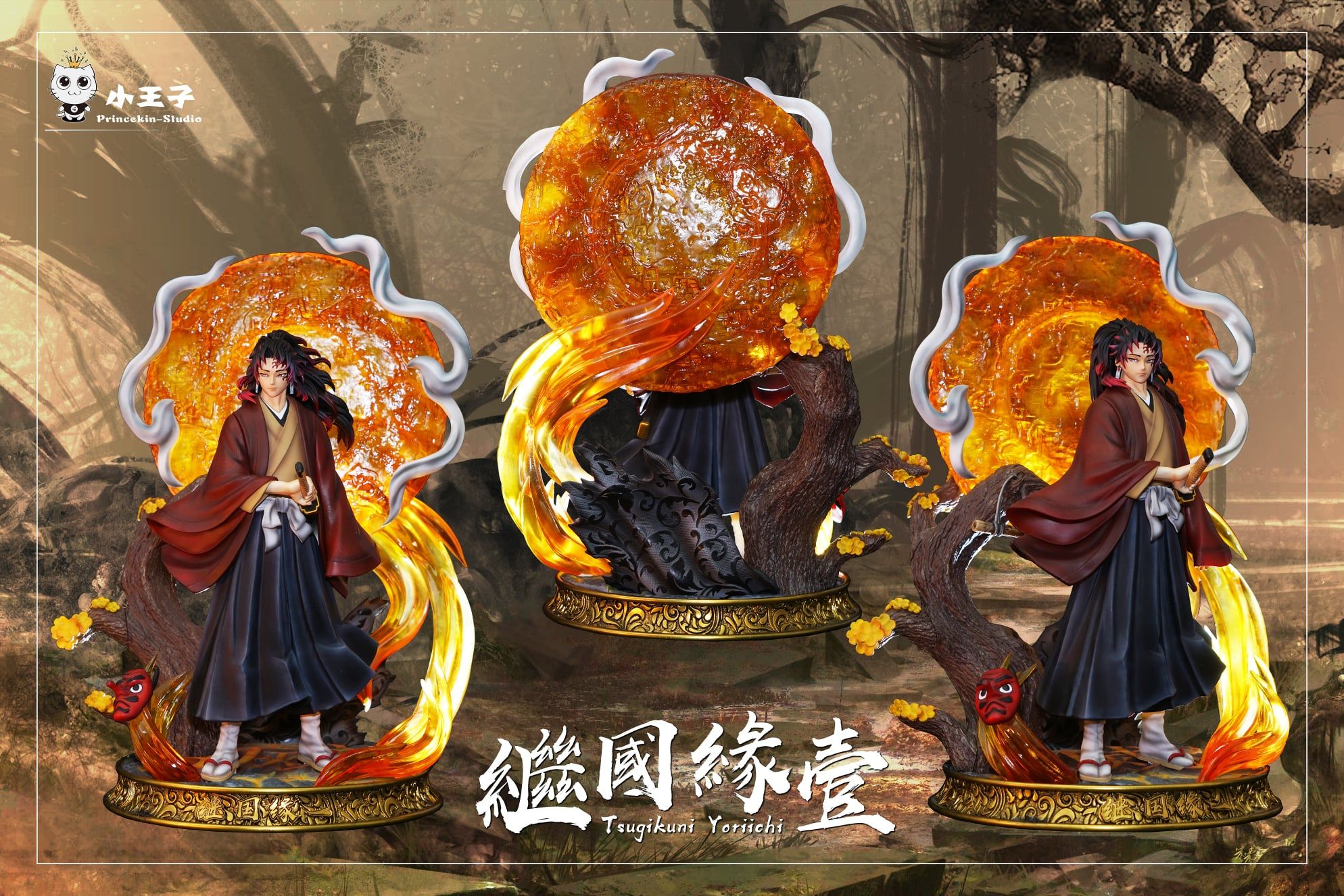 Tsugikuni Yoriichi - Kimetsu no Yaiba - Princekin Studio resin statue primcekin Studio anime figure
