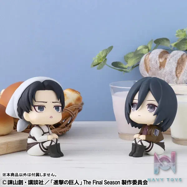 MegaHouse – LookUp Attack on Titan Levi Cleaning Ver. X Mikasa Ackerman Complete Figure (Licensed)