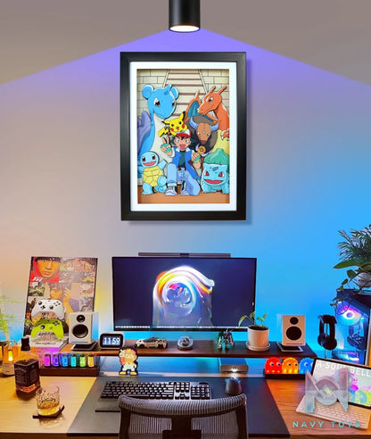 KALA HOME Studio – Pokémon Multiple Characters #12 3D Decorative Painting Pokémon