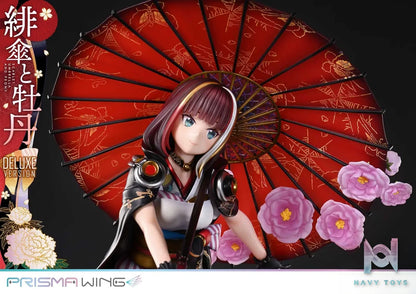 Prime 1 Studio & PRISMA WING Collection – fuzichoco original Illustration Scarlet Umbrella and Peony 1/7 Scale Pre-Painted Figure PWFZCC-01P PWFZCC-01PDX (Licensed)