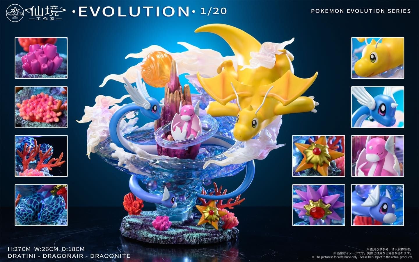 Wonderland Studio - Pokemon - Dragonite Family resin statue Wonderland Studio anime figure