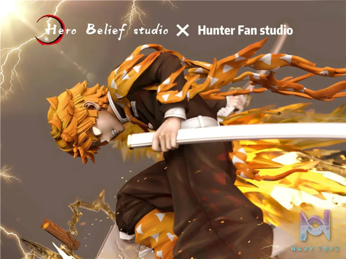 Hero Belief Studio – Demon Slayer Agatsuma Zenitsu Flaming Thunder God