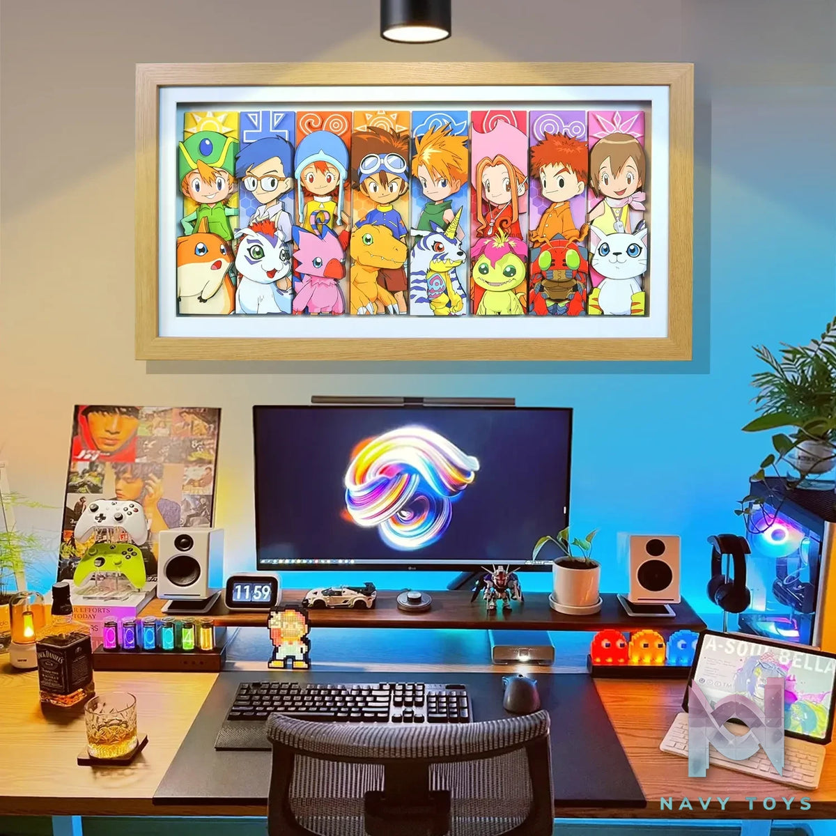 KALA HOME Studio – Digimon Multiple Characters #03 3D Decorative Painting Digimon