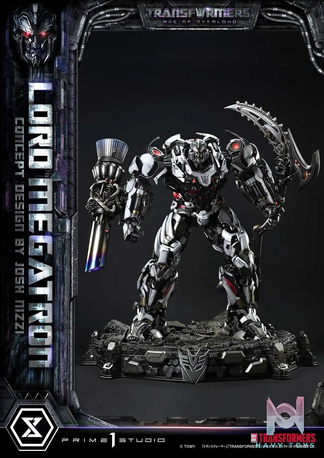 Prime 1 Studio – Museum Masterline Transformers Generations I Megatron Overlord (Design by Josh Nizzi) MMTFM-39 MMTFM-39S (Licensed)