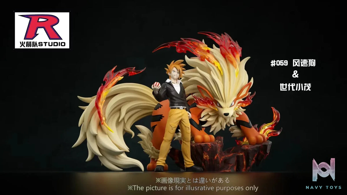 Rocket Team Studio – Pokémon Gary Oak & Arcanine