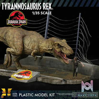 X-PLUS PLEX Studio – Jurassic Park Tyrannosaurus Rex 1/35 Scale Plastic Model Kit 411-200589CP (Licensed)