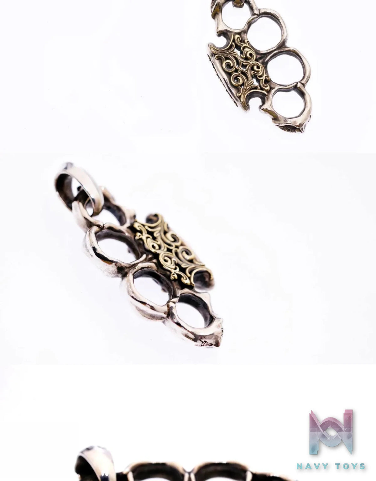 Raven Studio (silver jewelry) – Warrior EDC Knuckle Duster Pendant Original