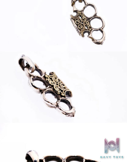 Raven Studio (silver jewelry) – Warrior EDC Knuckle Duster Pendant Original