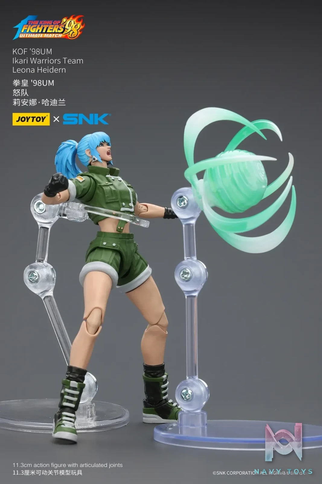 JOYTOY – 1/18 The King of Fighters 98 UM Ikari Team Leona Heidern & Ralf Jones & Clark Still JT01703 JT01710 JT01727 (Licensed)