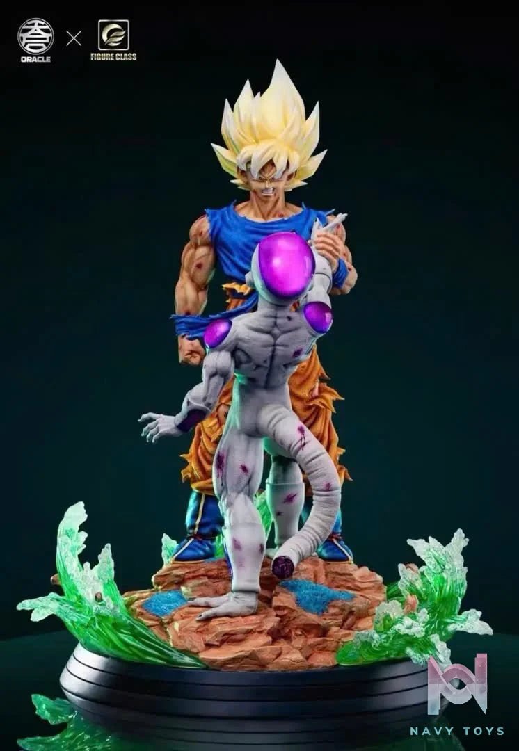 Goku Super Saiyan 2 vs Frieza Resin Recast Statue - Dragon Ball - 49 Studio resin statue Recast anime figure