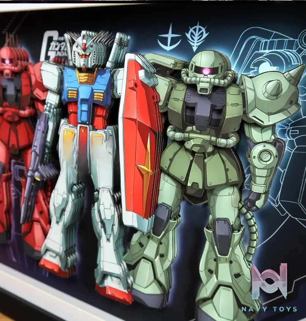 KALA HOME Studio – Gundam Multiple Characters #03 3D Decorative Painting Gundam