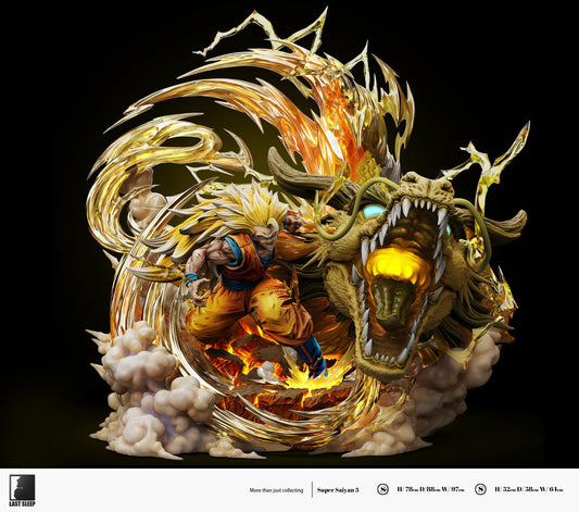 Son Goku SSJ3 Dragon Last Sleep Studio - Dragon Ball resin statue Last Sleep Studio anime figure