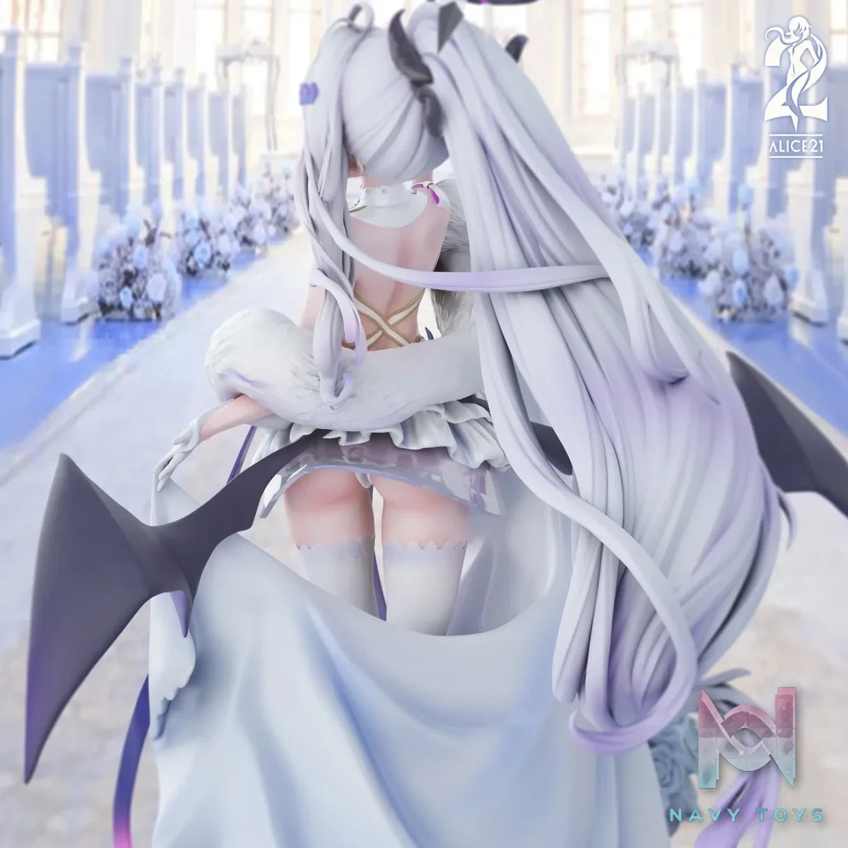 Alice21 Studio - Blue Archive White Wedding Dress 3 Sorasaki Hina resin statue Navy Toys anime figure