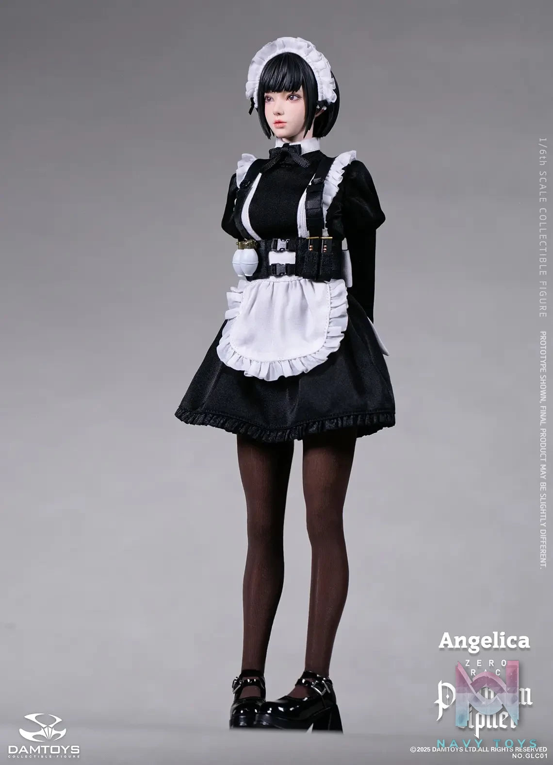DAMTOYS – 1/6th scale PHANTOM CIPHER: ZERO TRACE ANGELICA Original Story Collectible Figure GLC01 (Licensed)