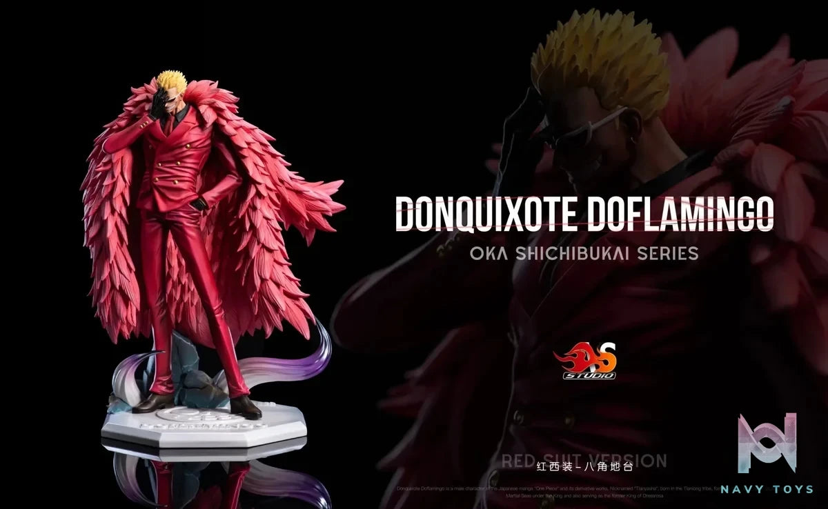 AS Studio - One Piece Seven Warlords of the Sea Donquixote Doflamingo resin statue Navy Toys anime figure