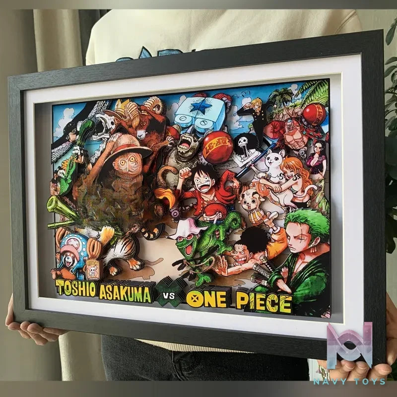 KALA HOME Studio – One Piece Multiple Characters #04 3D Decorative Painting One Piece