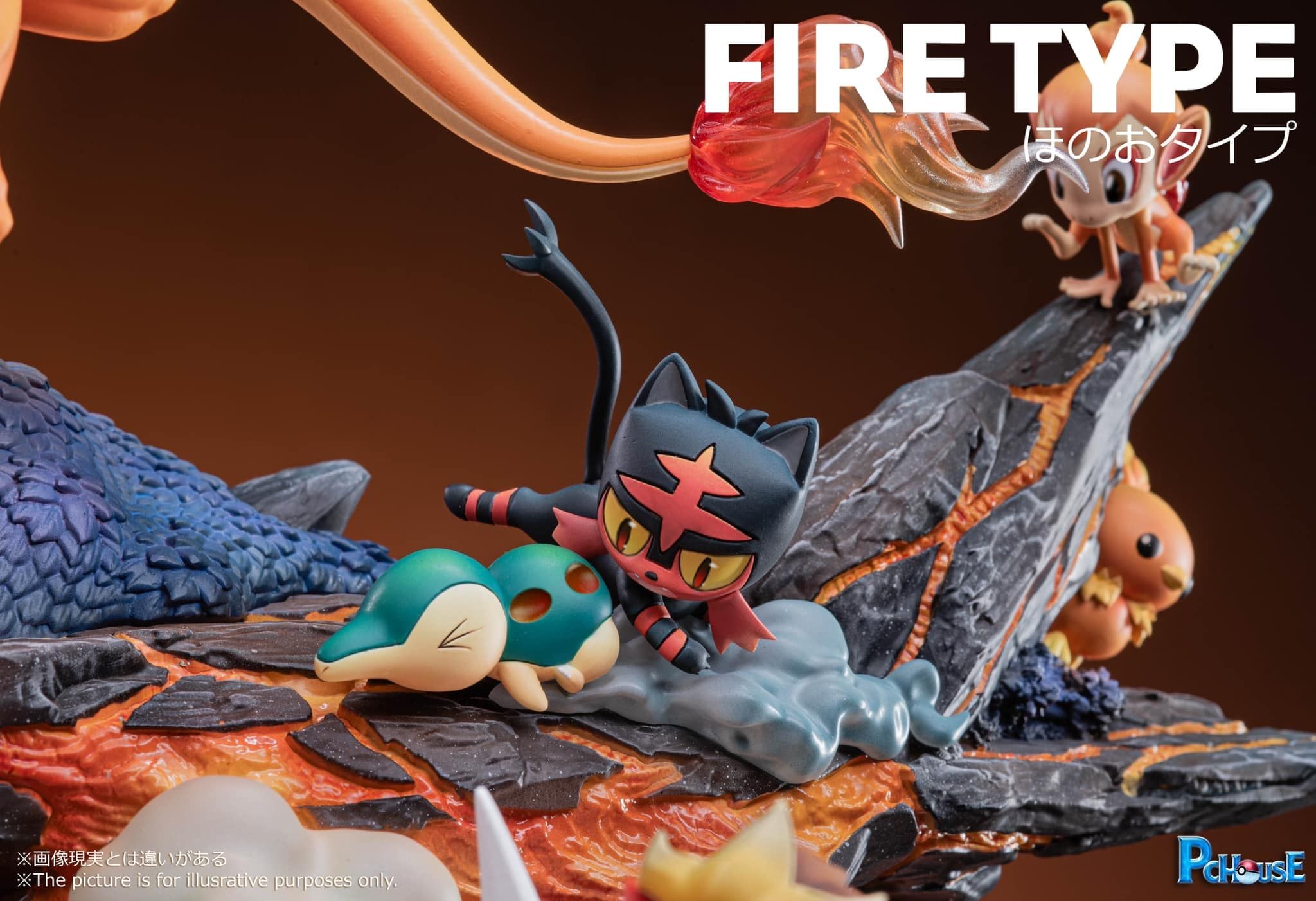 PC House Studio - Pokemon - Fire Type resin statue pc house studio anime figure