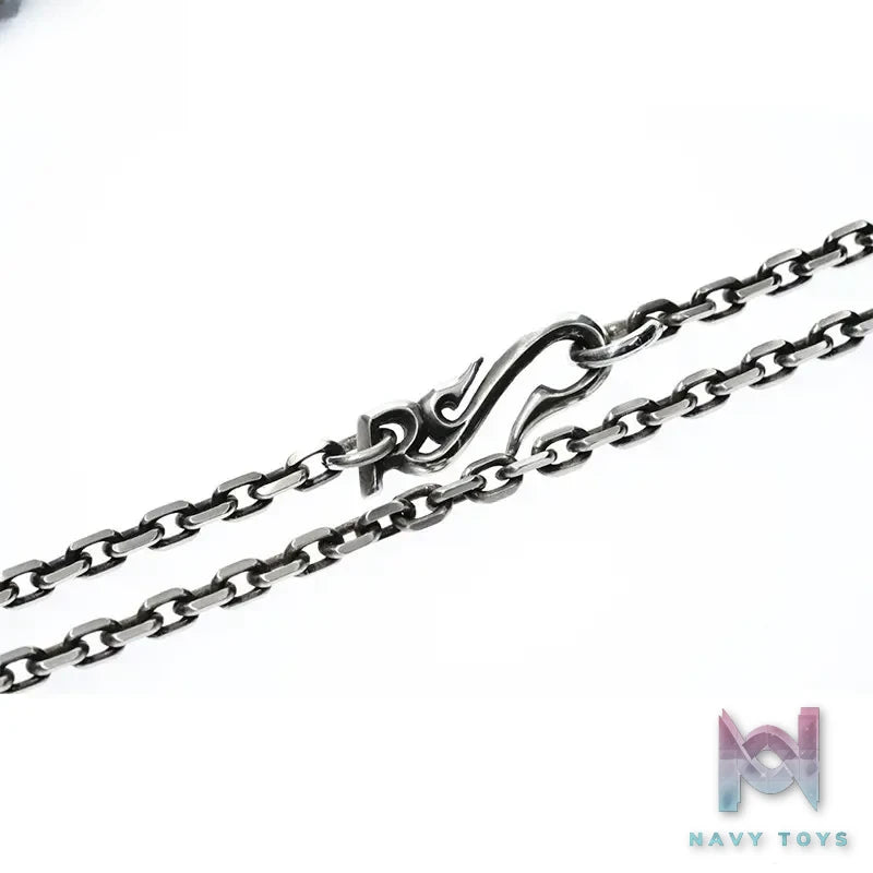 Raven Studio (silver jewelry) – Custom Design RS Letter Clasp 4mm Rope Chain Original