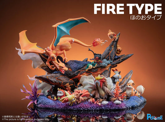 PC House Studio - Pokemon - Fire Type resin statue pc house studio anime figure