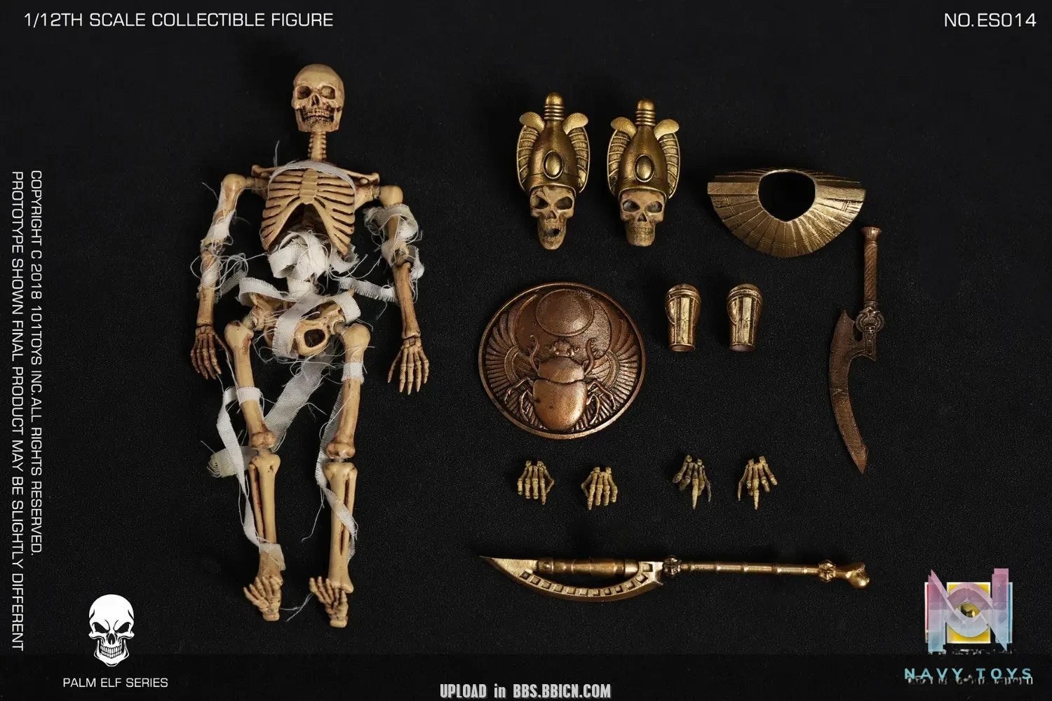 101Toys – Original PALM ELF SERIES- Skeleton Egyptian Mummy (Licensed)