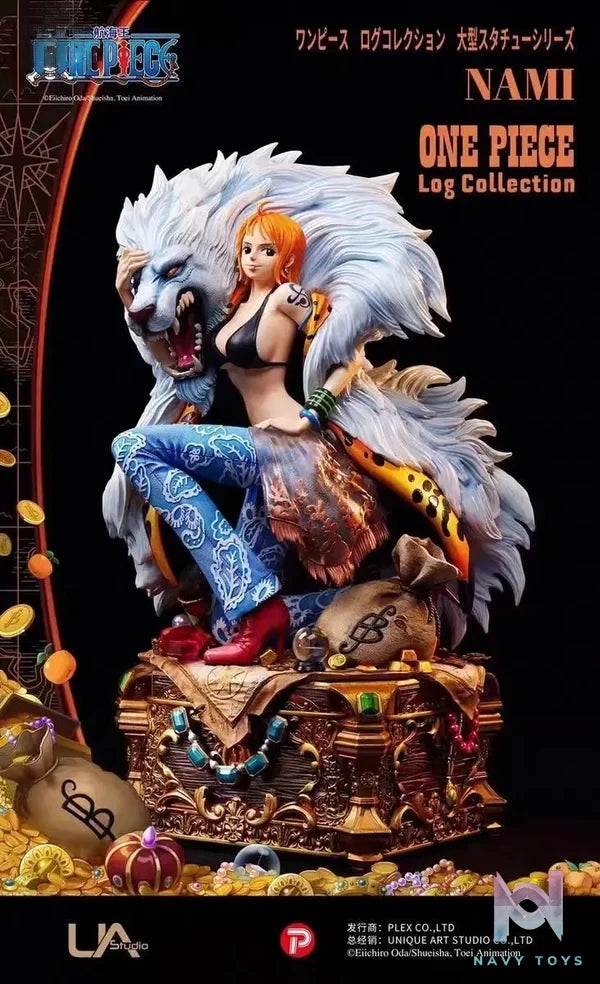 UNiQUE ART - One Piece Log Collection Large Size Statue Series Nami (Licensed) resin statue Navy Toys anime figure