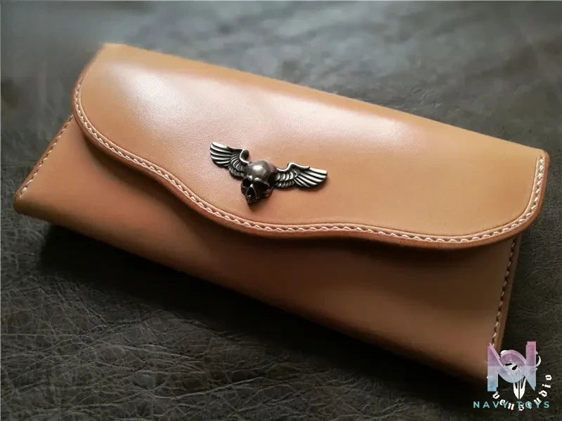 Raven Studio (silver jewelry) – Original Japanese Premium Tochigi Saddle Leather Flap Long Wallet Original