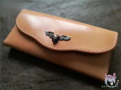Raven Studio (silver jewelry) – Original Japanese Premium Tochigi Saddle Leather Flap Long Wallet Original