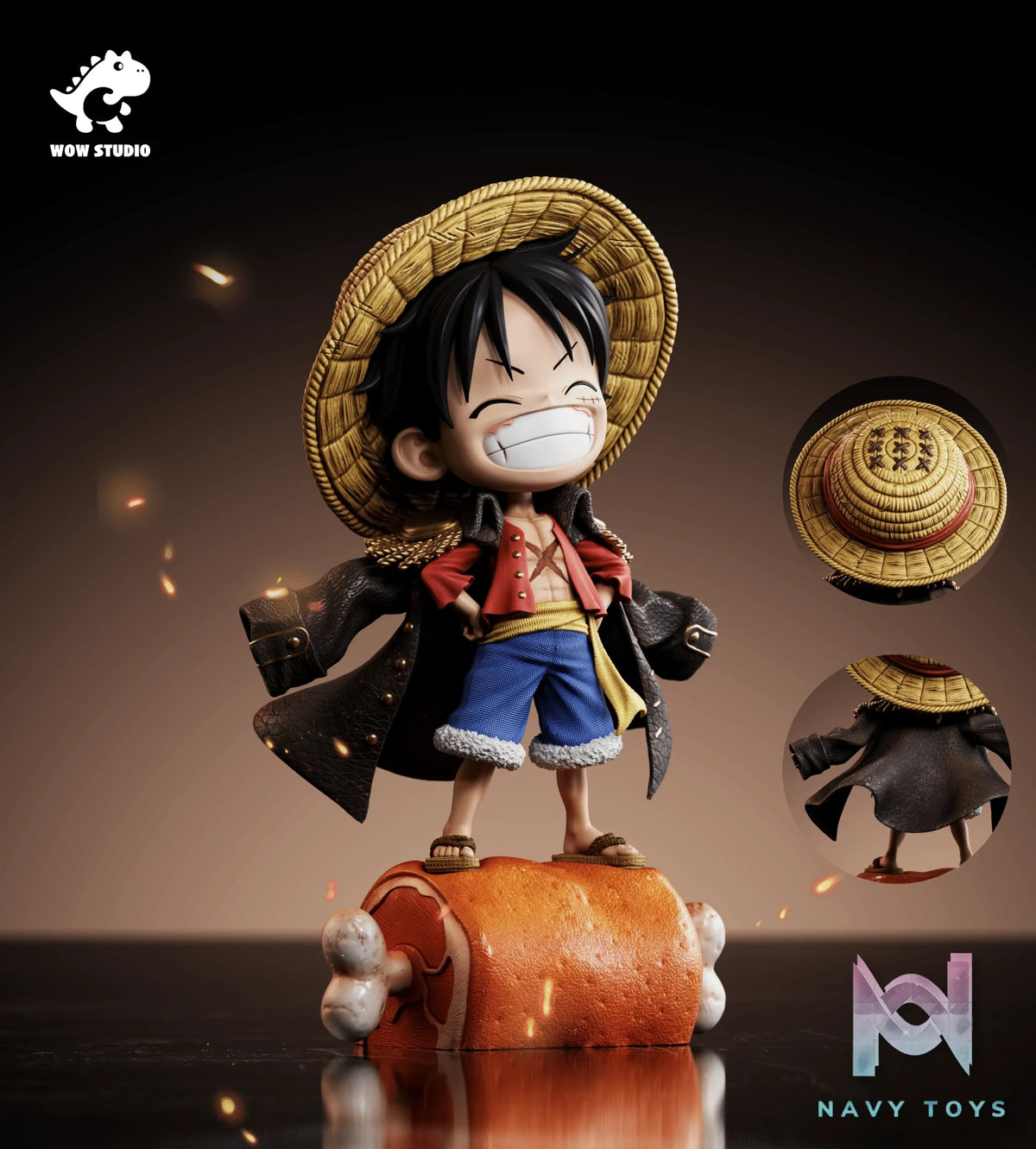 WOW Studio – One Piece Pirate Straw Hat Series 1st Release BBQ Little Luffy