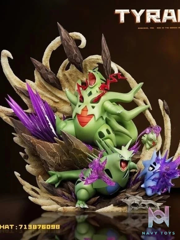 Tyranitar Family - Pokemon - Black Rose Studio resin statue Black Rose Studio anime figure