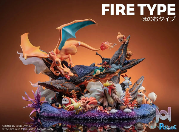 PC House Studio - Pokemon - Fire Type resin statue pc house studio anime figure