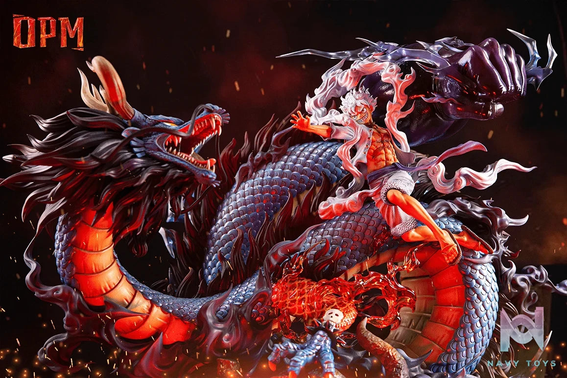 Luffy Nika vs Kaido Dragon - One Piece - OPM Studio resin statue opm studio anime figure