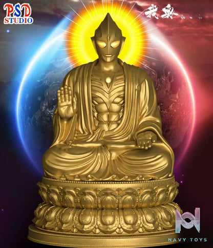 PSD Studio – Ultraman Compassion Ultraman Tiga Buddha Statue