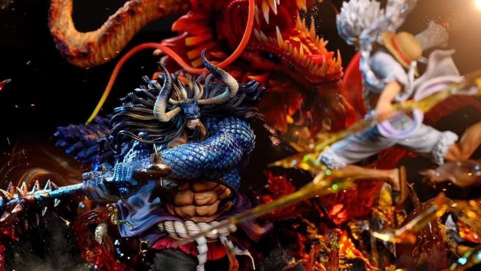 Luffy Ventus Studio - Nika vs Kaido resin statue Navy Toys anime figure
