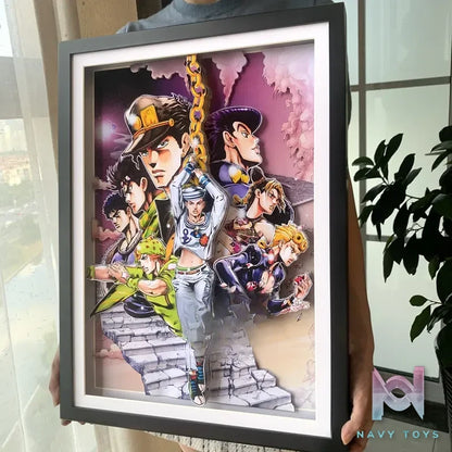 KALA HOME Studio – JoJo Multiple Characters #02 3D Decorative Painting JoJo