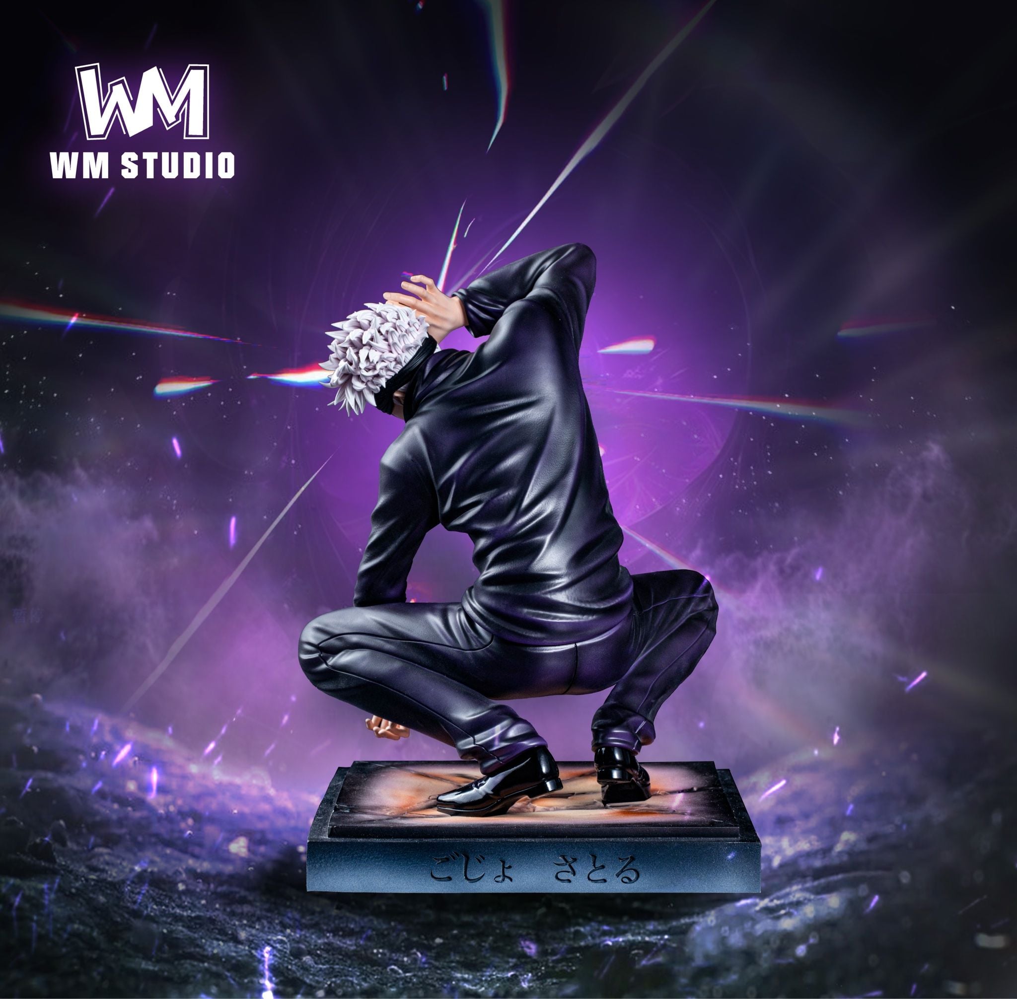 Squatting Gojo Sensei - Jujutsu Kaisen - WM Studio resin statue WM Studio anime figure