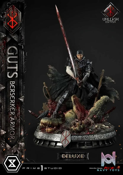 Ultimate Premium Masterline Berserk Guts, Berserker Armor Unleash Edition UPMBR-17 UPMBR-17DX(Licensed) - Prime 1 Studio resin statue Navy Toys anime figure